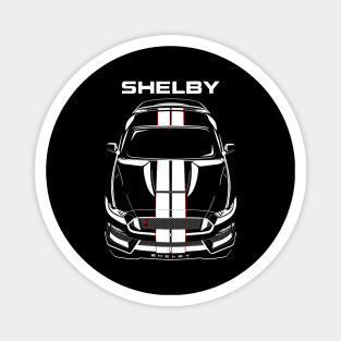 Ford Mustang Shelby GT350R 2015 - 2020 - White Stripes Magnet